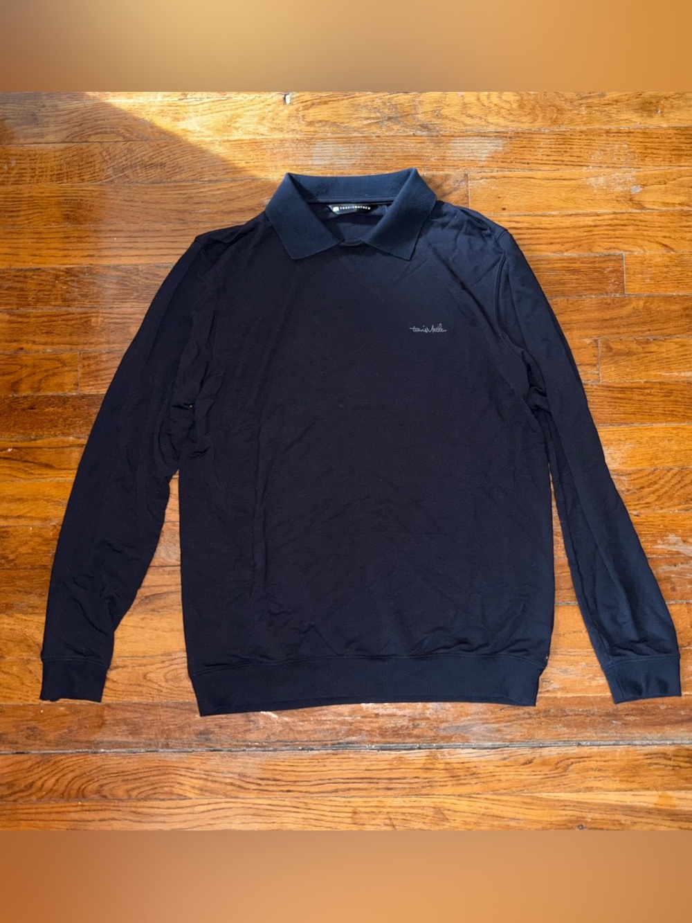 Travis Mathew Amenities Collar Crew Long Sleeve Shirt Size Mens Medium